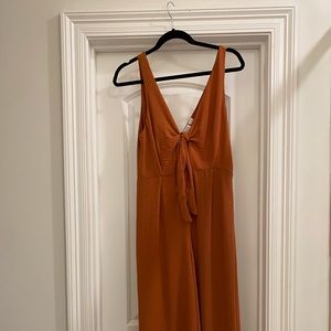 Burnt orange jumpsuit